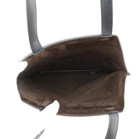 FENDI Flip Medium Tote Size Medium Leather Brown/Black - Picture 5 of 16